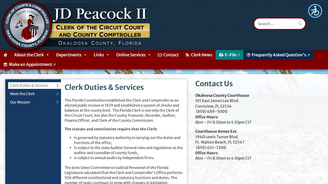 Contact Us – Okaloosa Clerk of the Circuit Court & County Comptroller